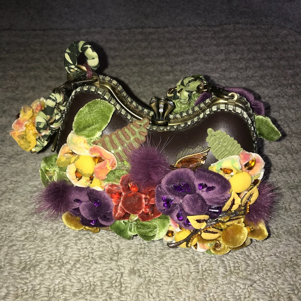 Mary Frances bag covered in flowers
